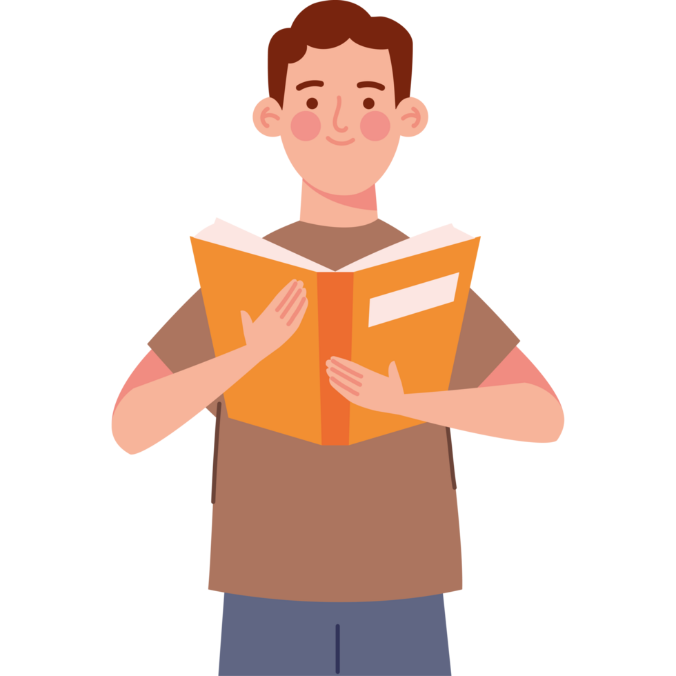 reader happy with book design png