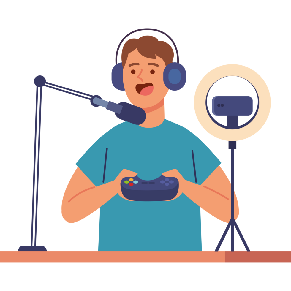 streamer gamer in the internet png