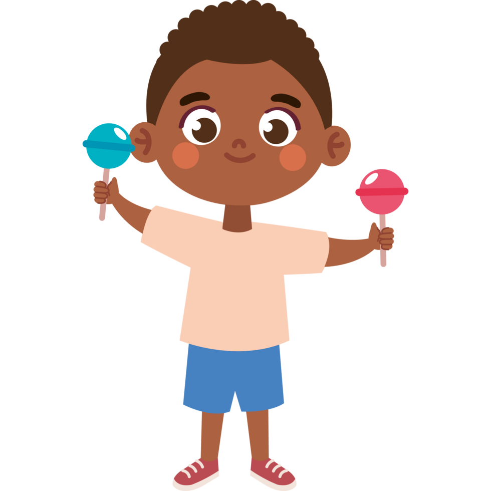 smiling boy eating candies png