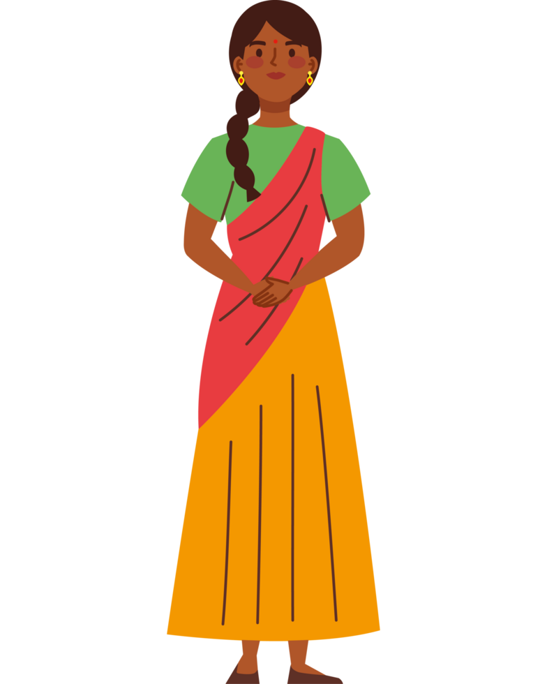 hindu woman character png