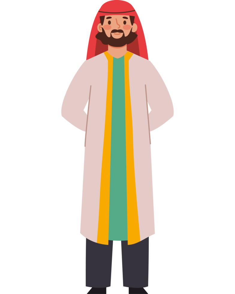 muslim young man character png