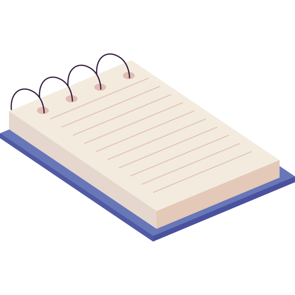 notepad page work png