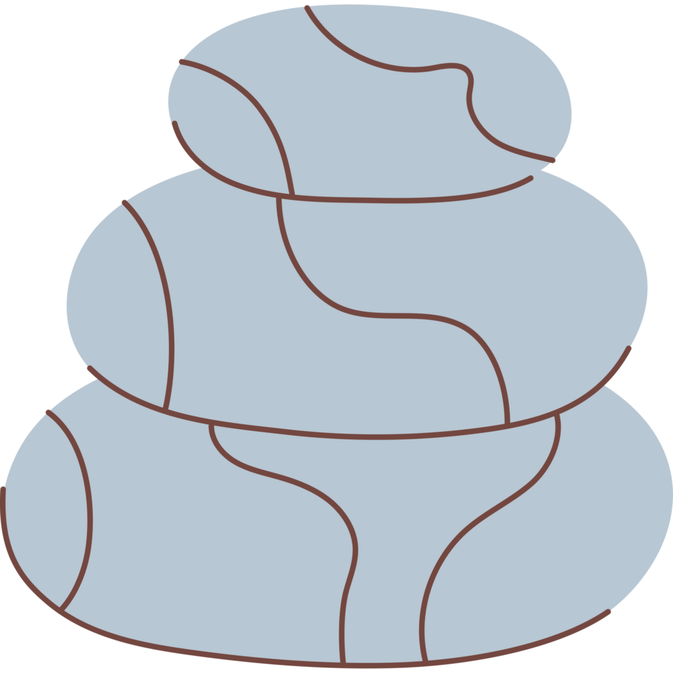 massage stones and flower png