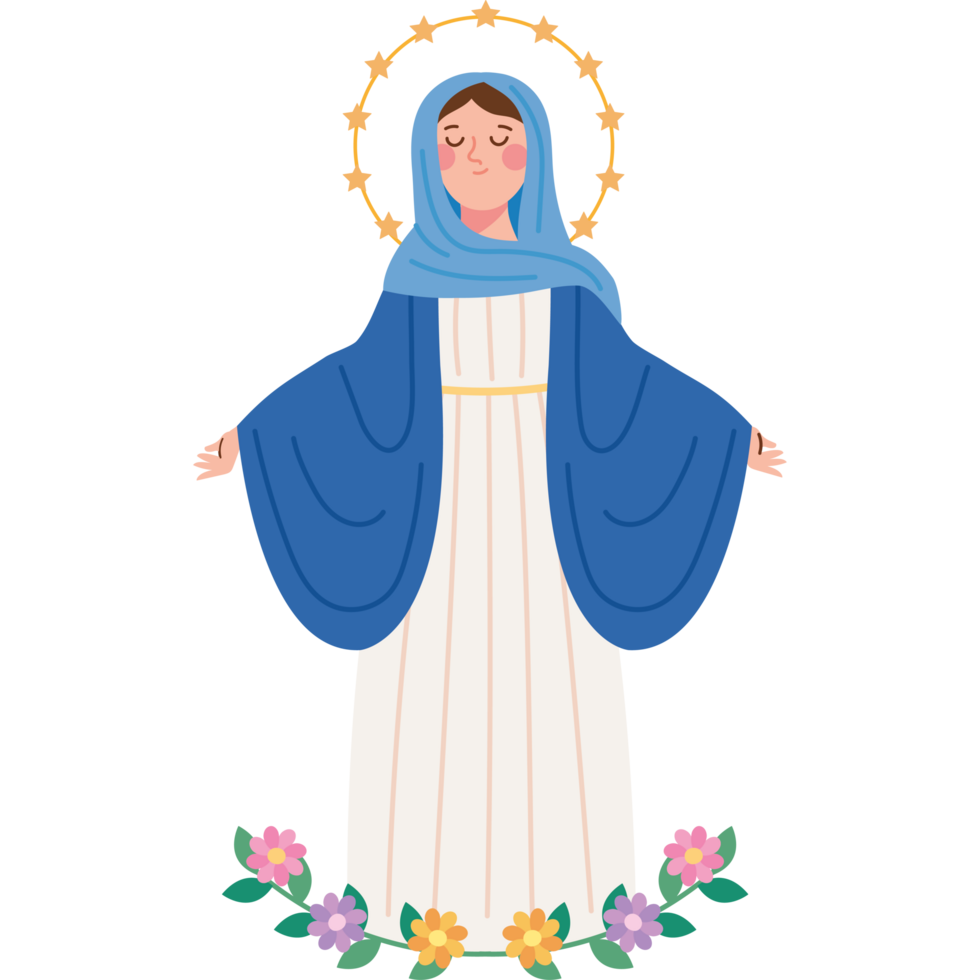 miraculous virgin statue png