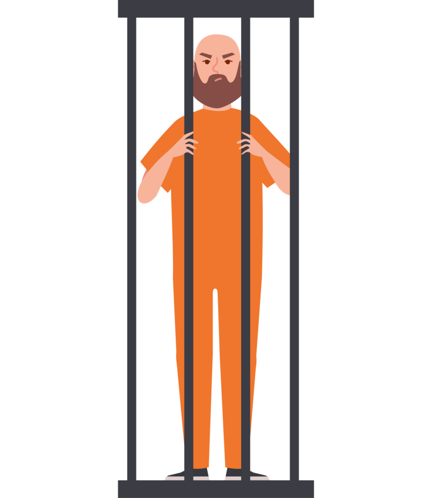 prisoner behind bars png