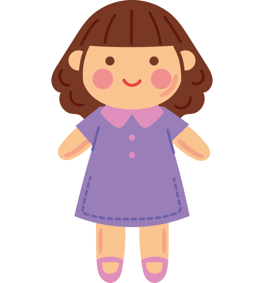 stuffed doll baby toy png
