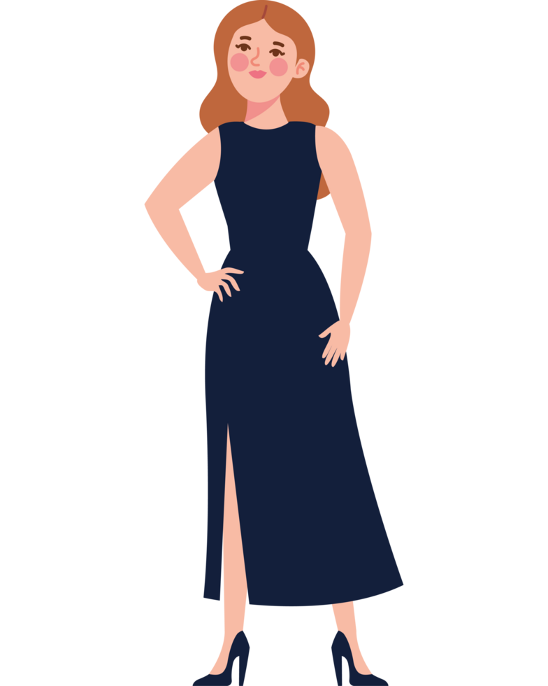 rich woman character png