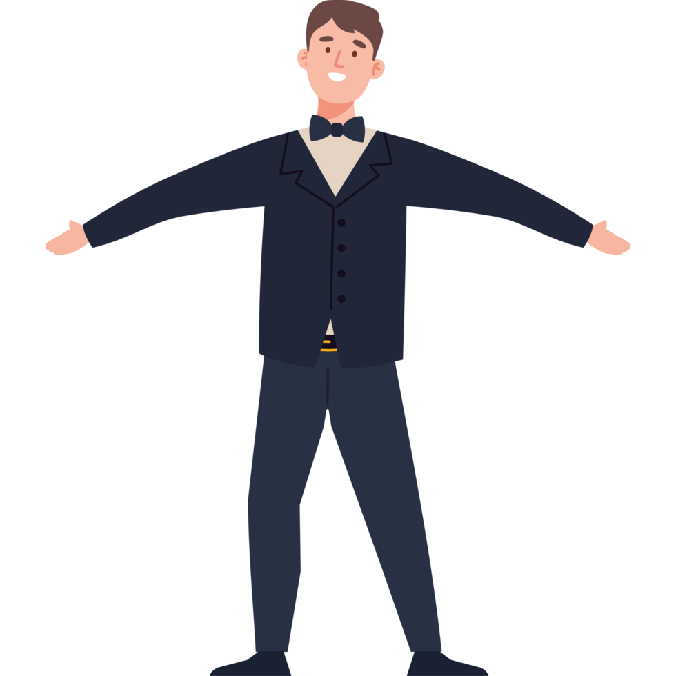 man wearing tuxedo png