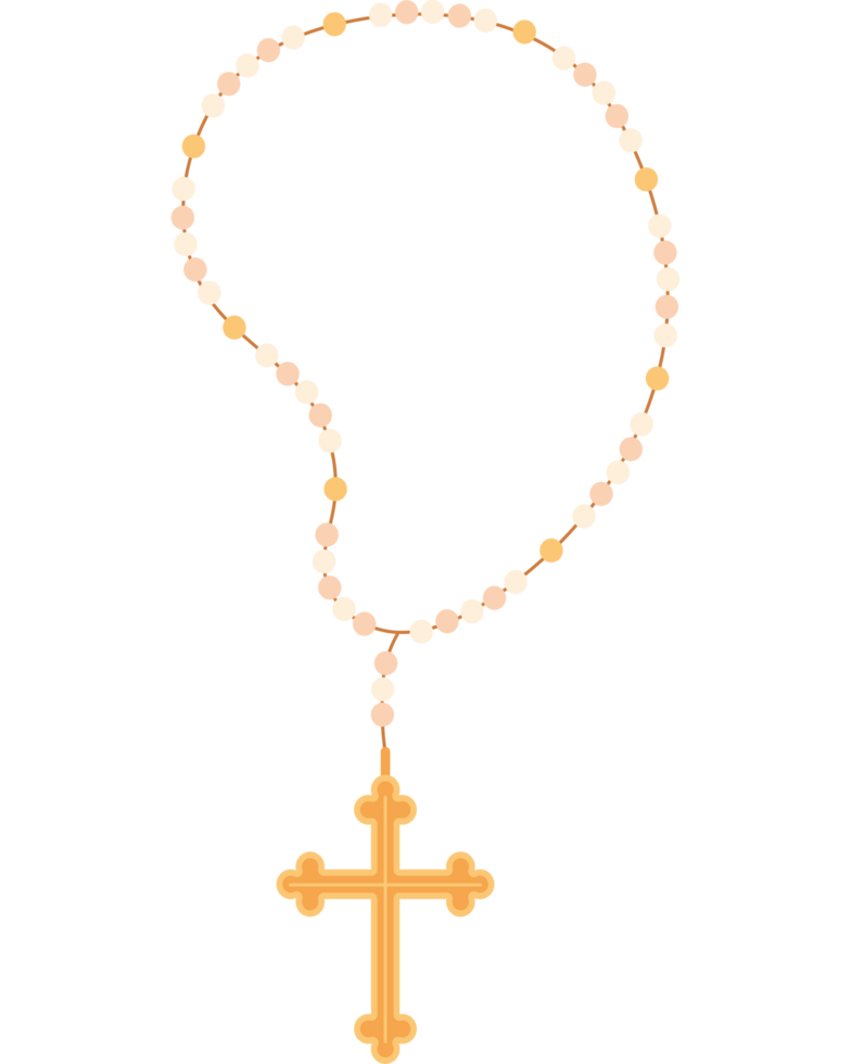 first communion catholic rosary png