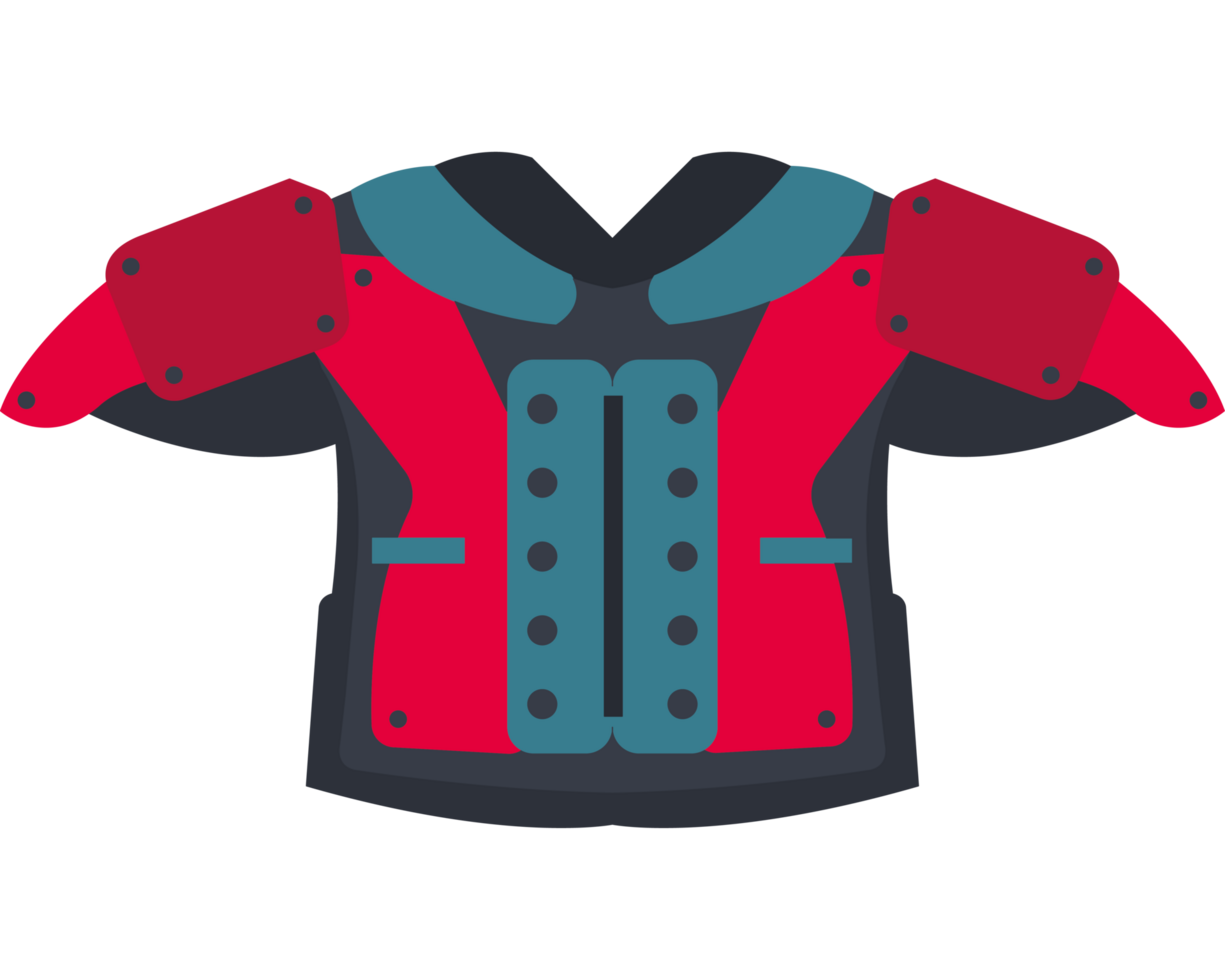 american football shoulders pads equipment png