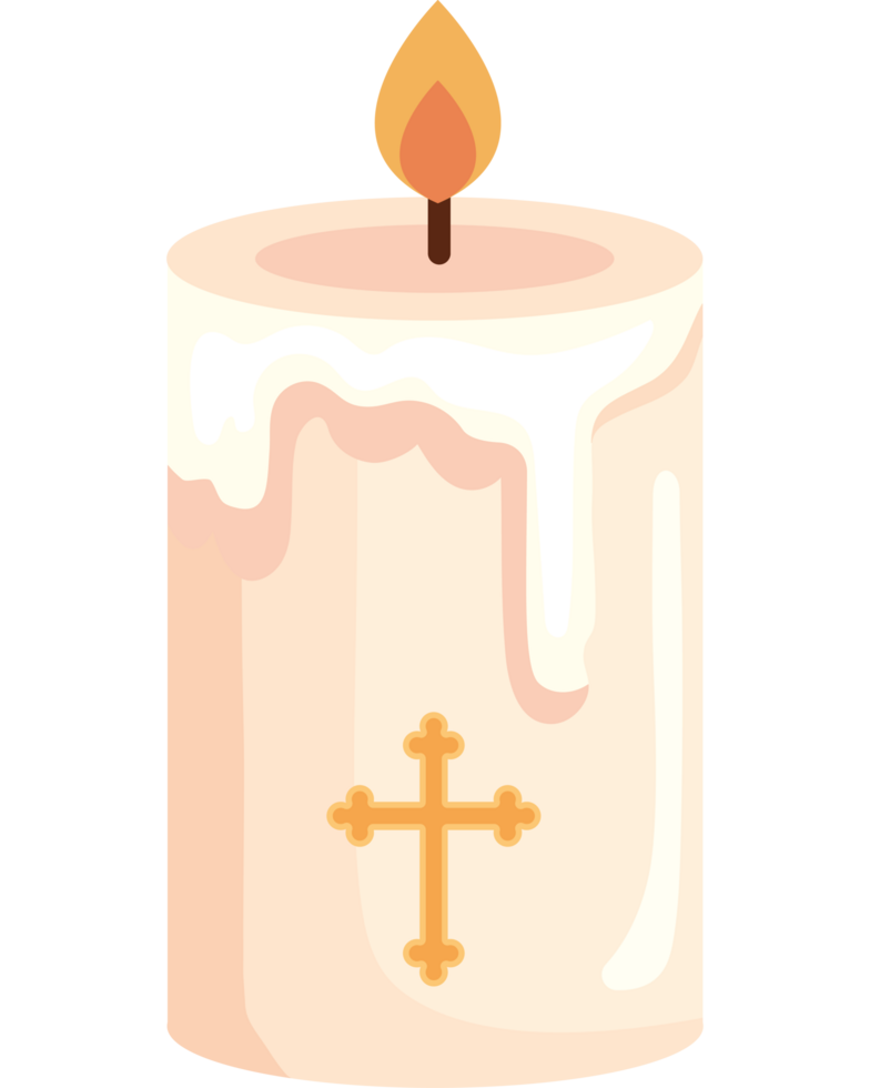 first communion light candle png