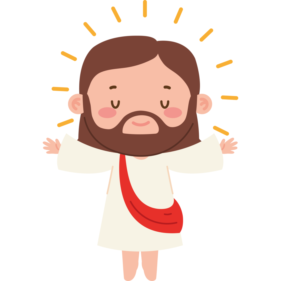 cute jesus christ design png