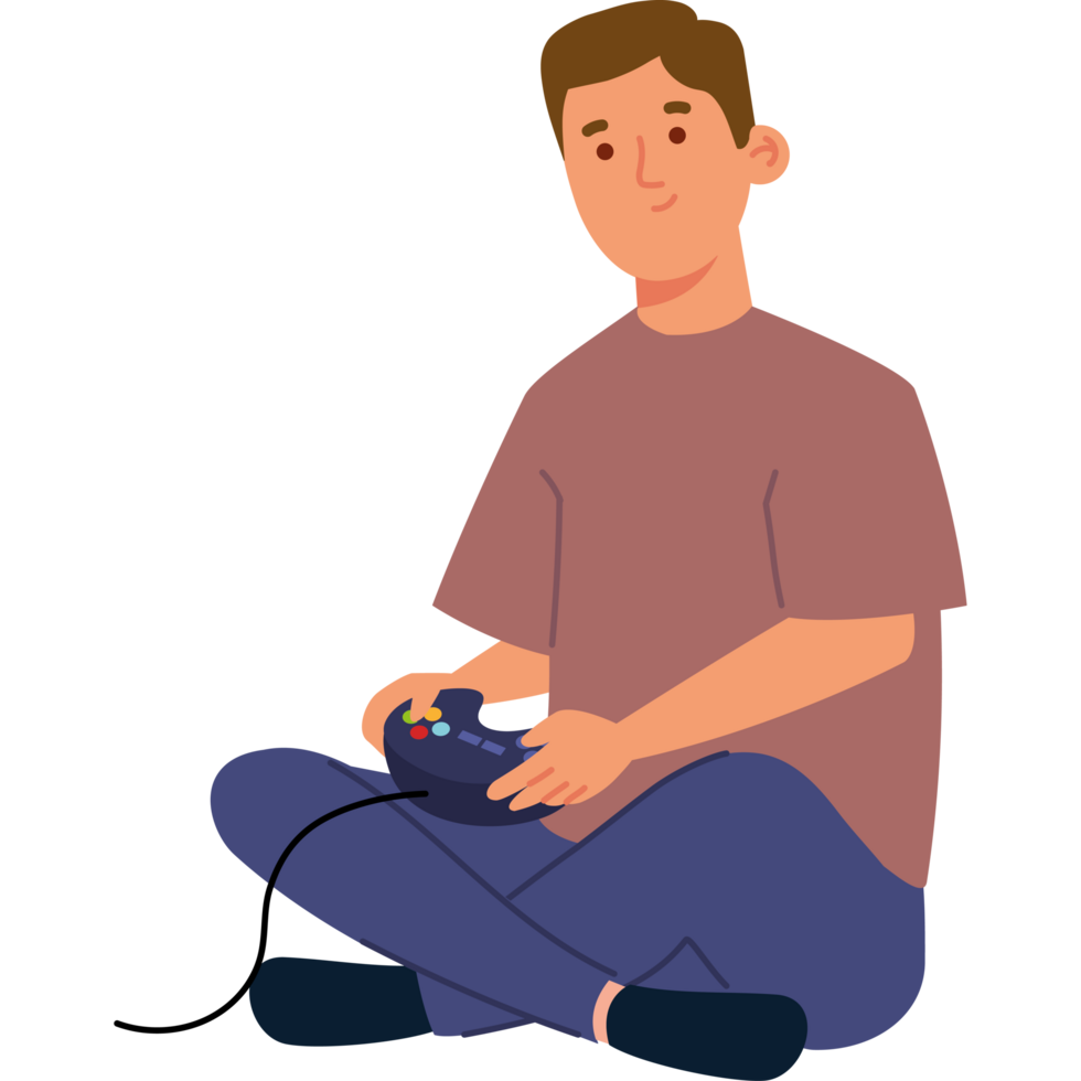 game guy playing png