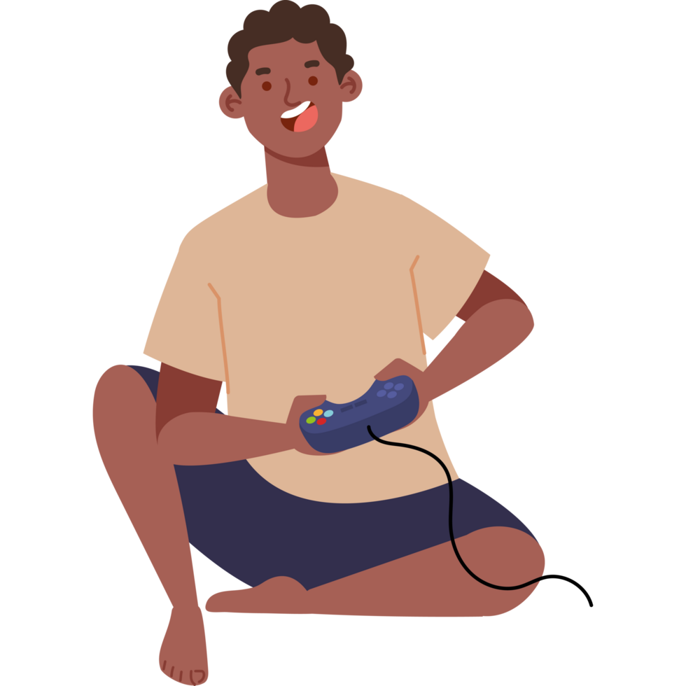 man playing game png