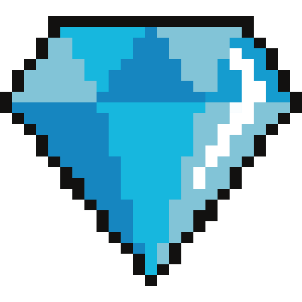 game diamond pixelated png