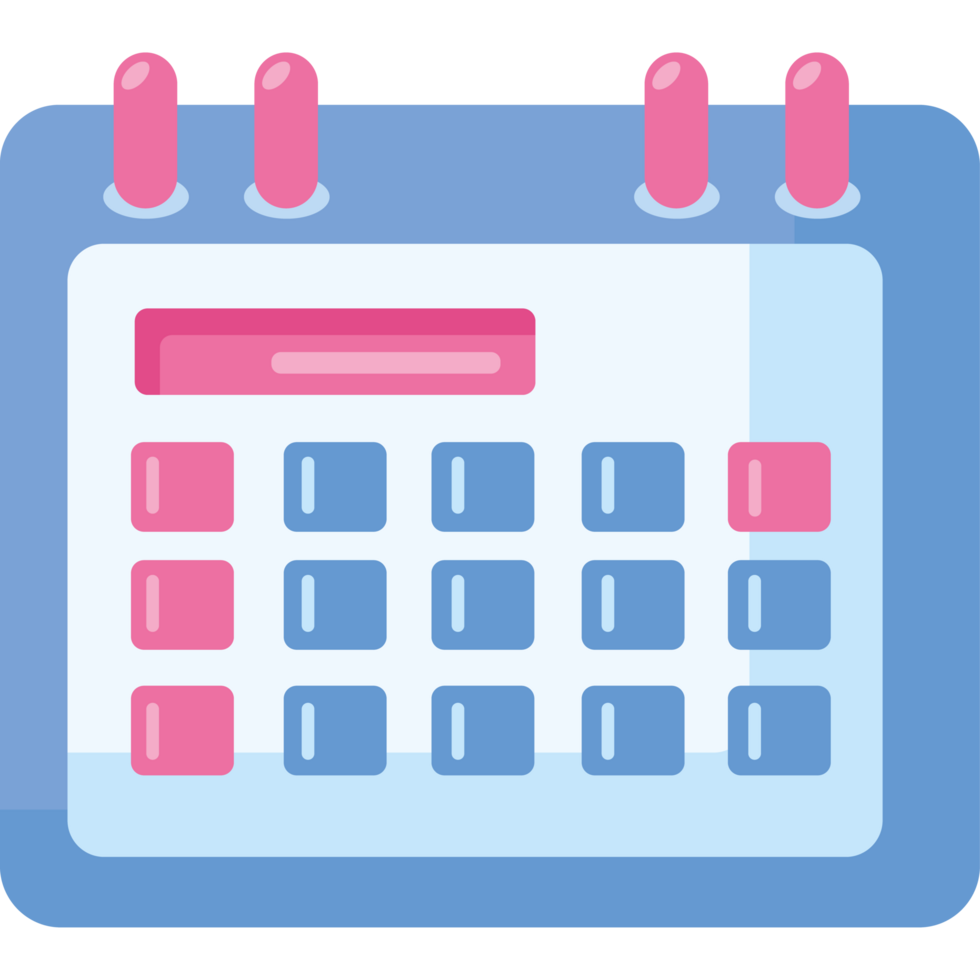 calendar with reminder dates png