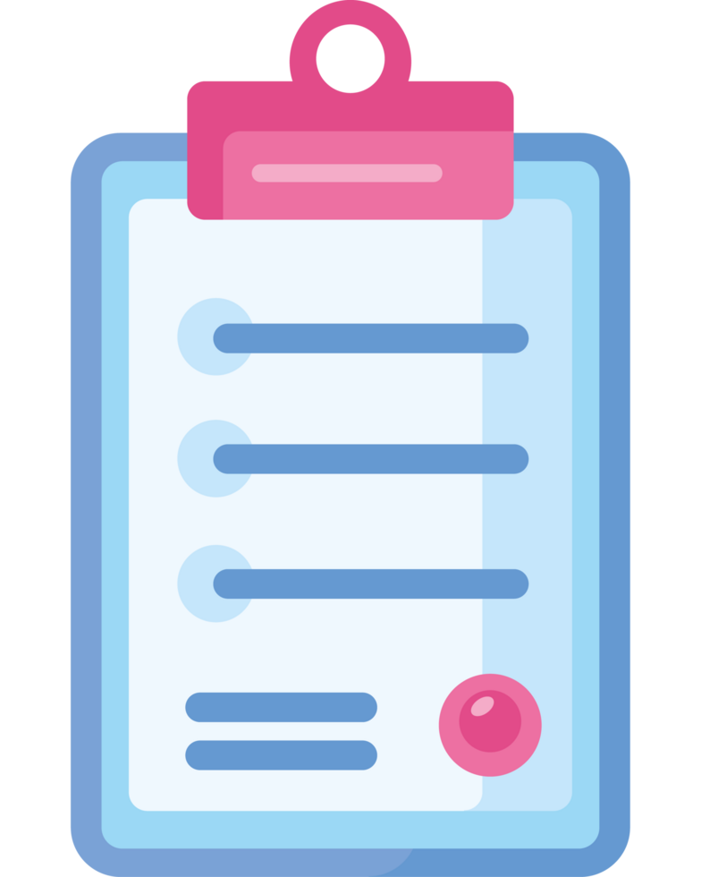 clipboard with documents paper png