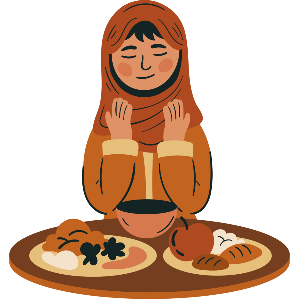 iftar celebration woman png