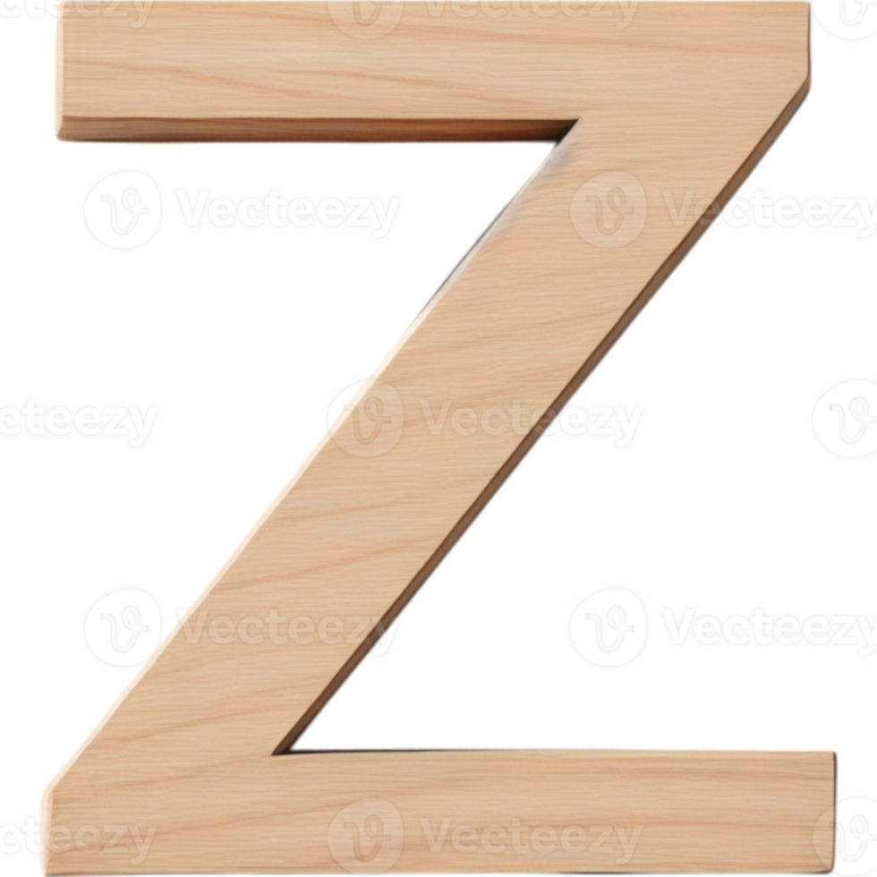 Light Brown Wooden Capital Z png