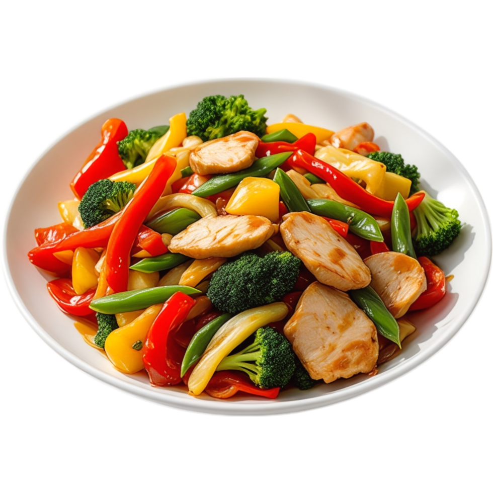 Chicken and Vegetable Stir fry png