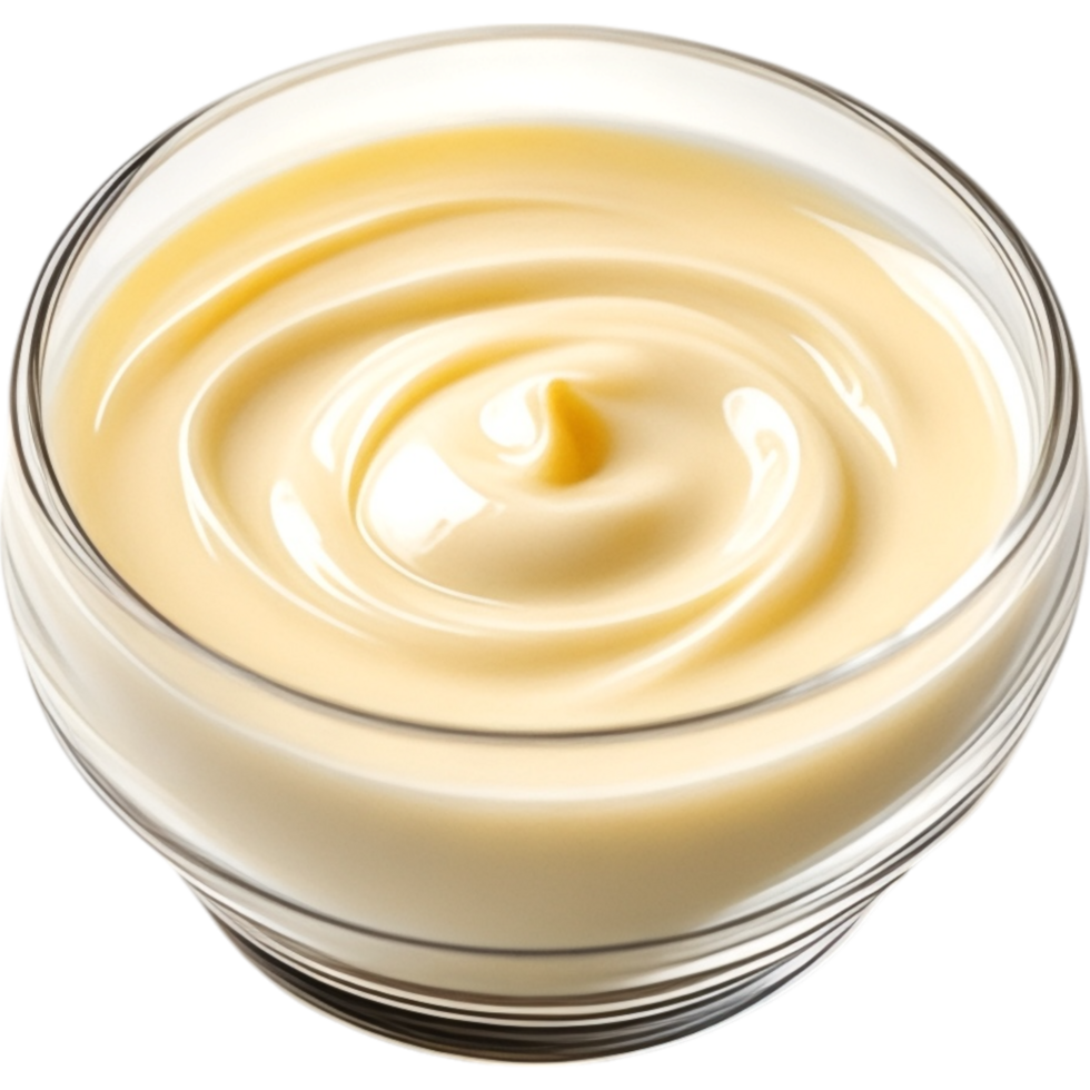 Swirled Bowl of Tangy Lemon Curd png