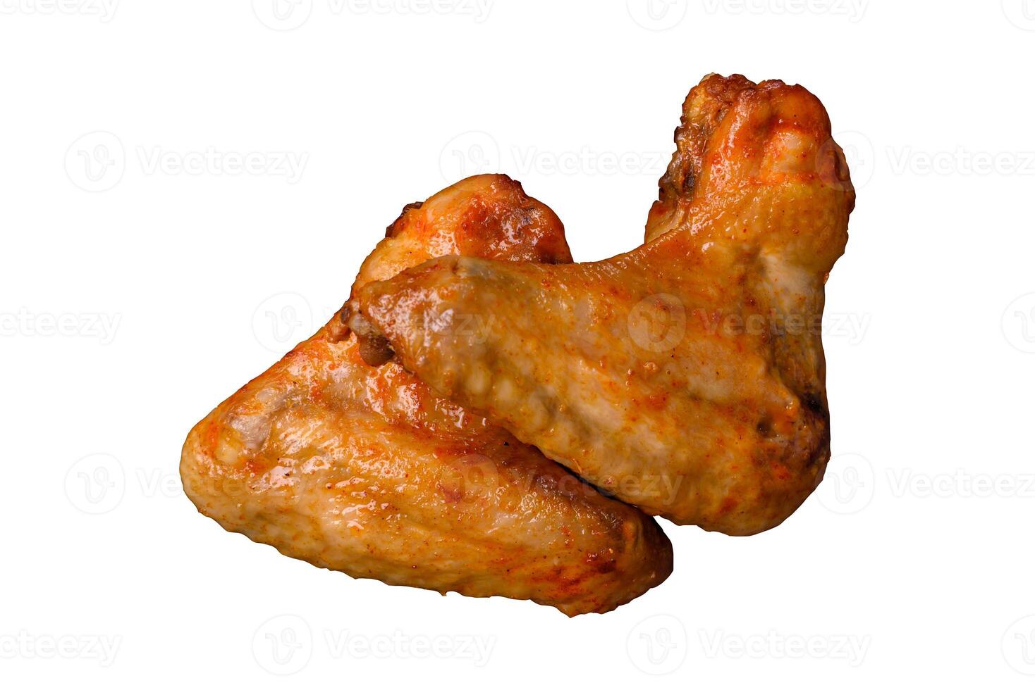 Chicken wings with salt and spices photo
