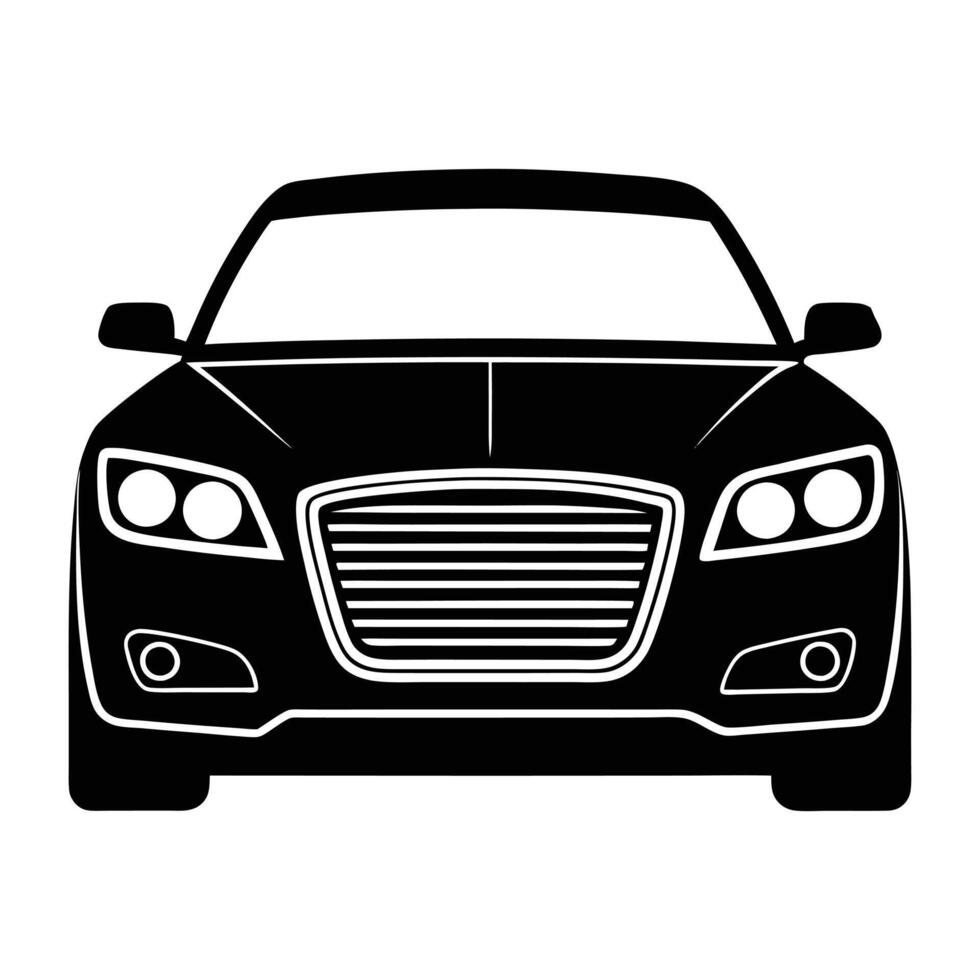 car icon on white background illustration. vector