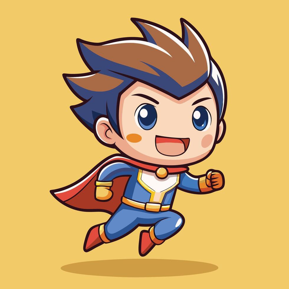 cartoon character of a superhero vector