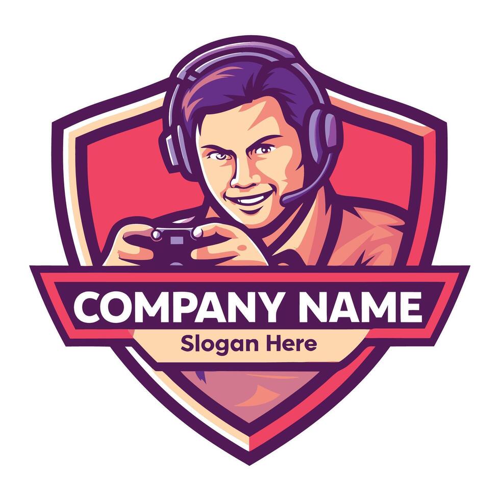 man playing games with a controller vector