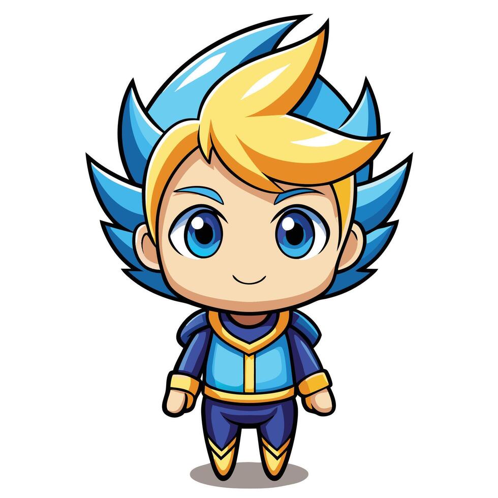 a cartoon character white background vector