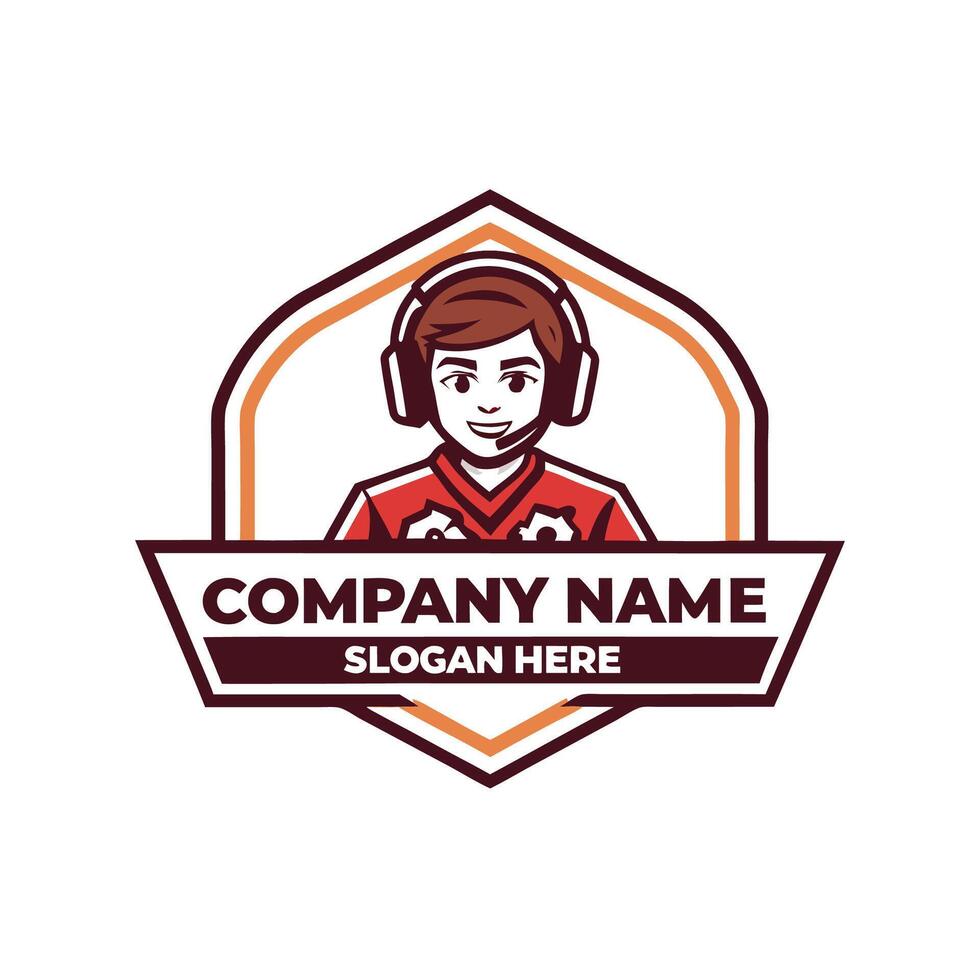 a logo for a company that is called gamer vector
