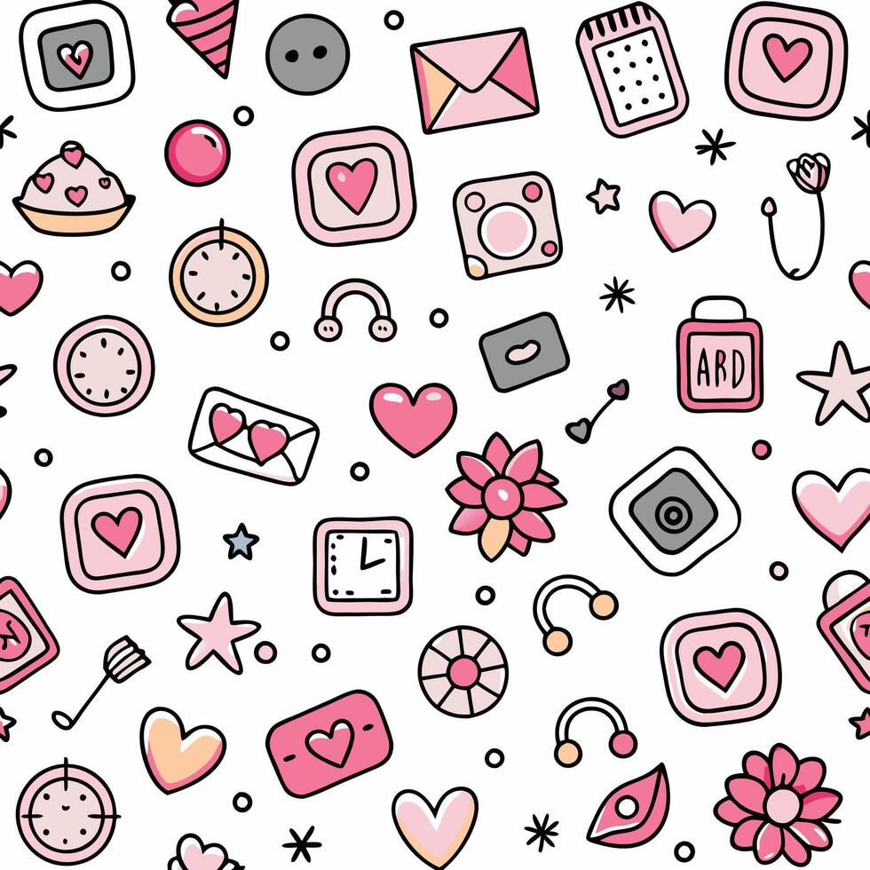 a collection of different types of items and symbols vector