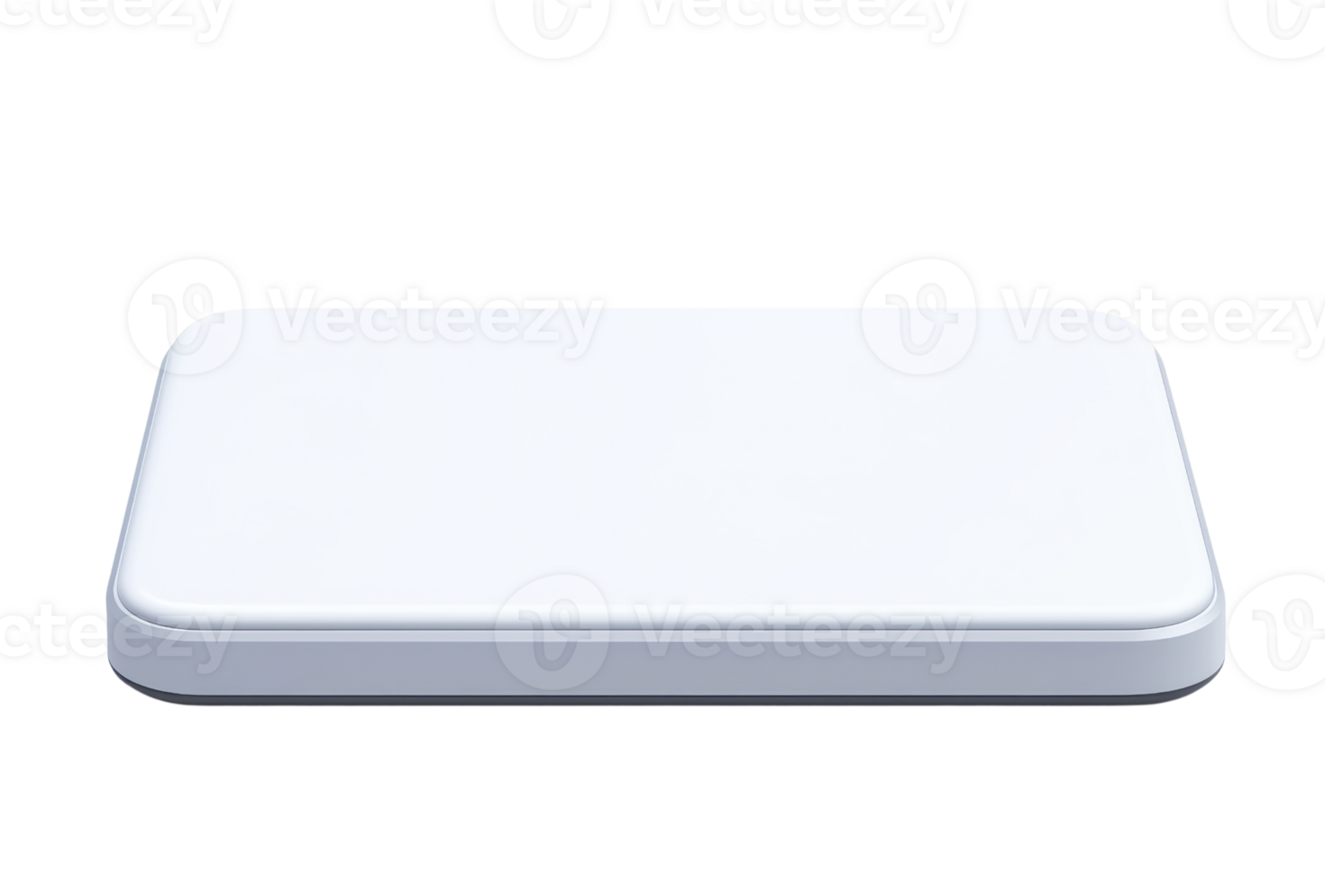 A simple, rectangular white object with rounded corners, suitable for various applications and uses. png
