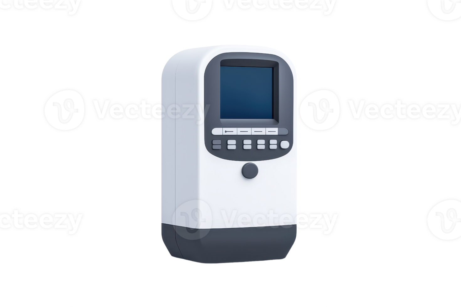 A compact device featuring a small screen and buttons, designed for operational control and monitoring. png