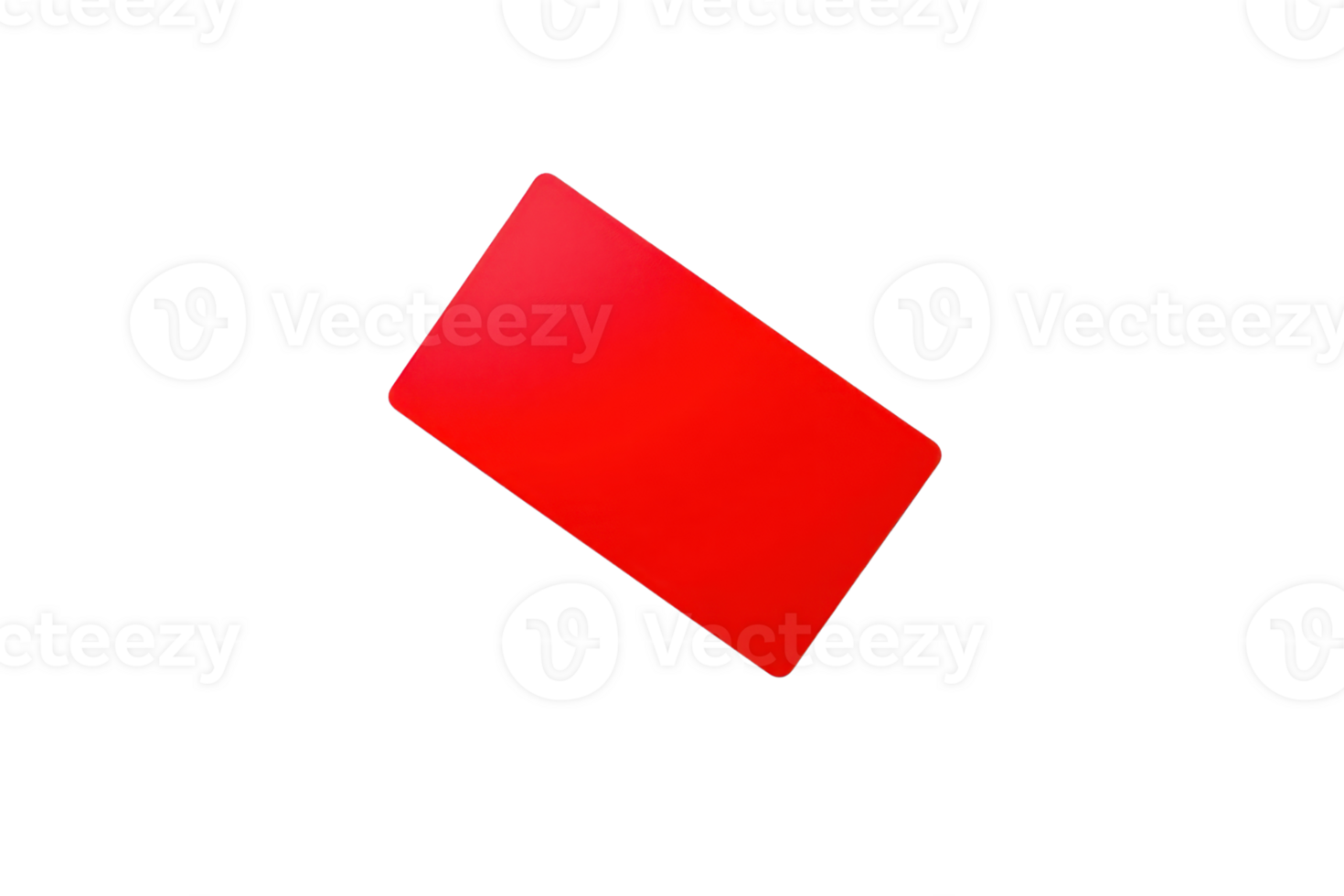 A vibrant red rectangular card positioned at an angle, showcasing its glossy surface. png