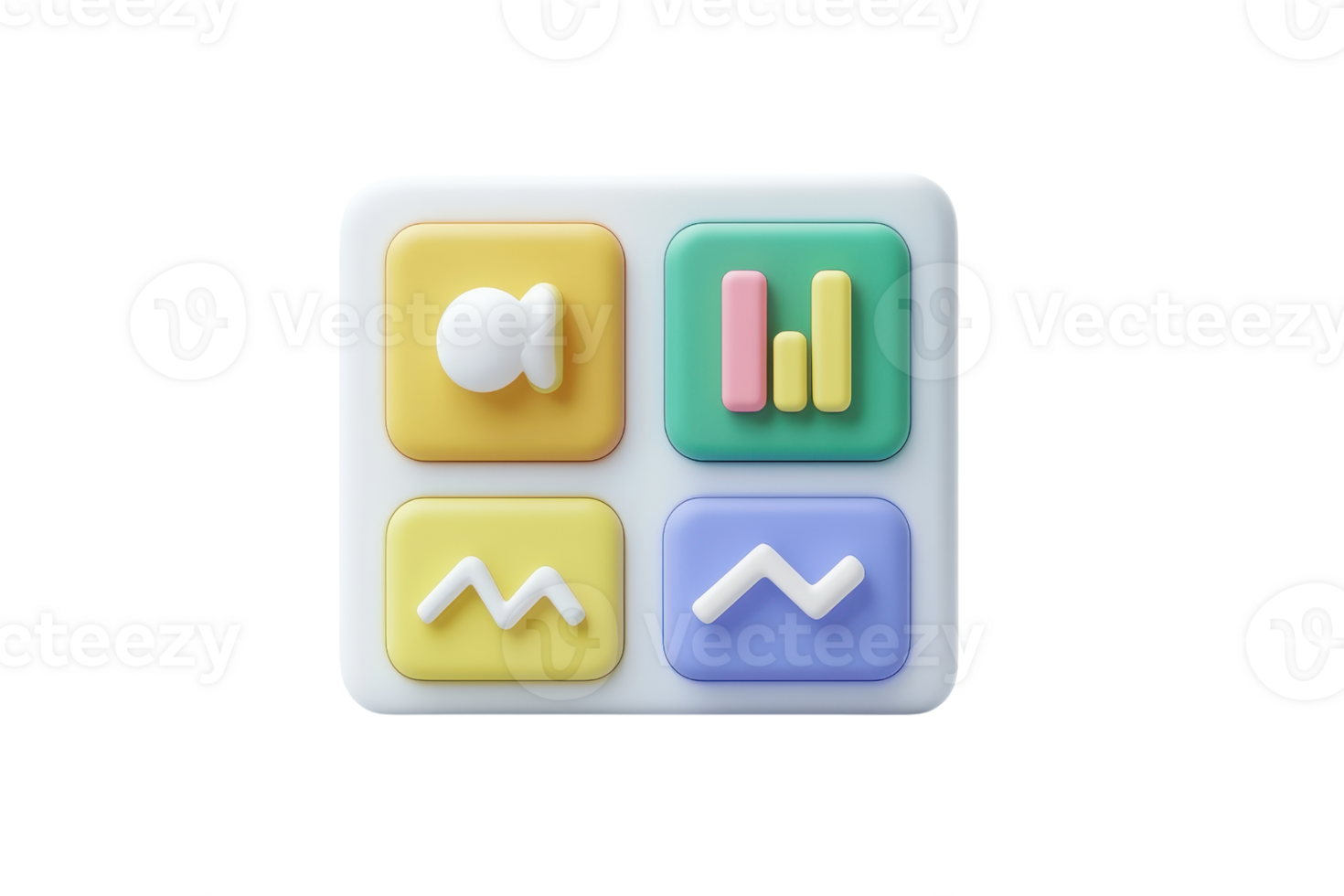 A colorful, square button featuring icons representing data visualization, including bars and line graphs. png