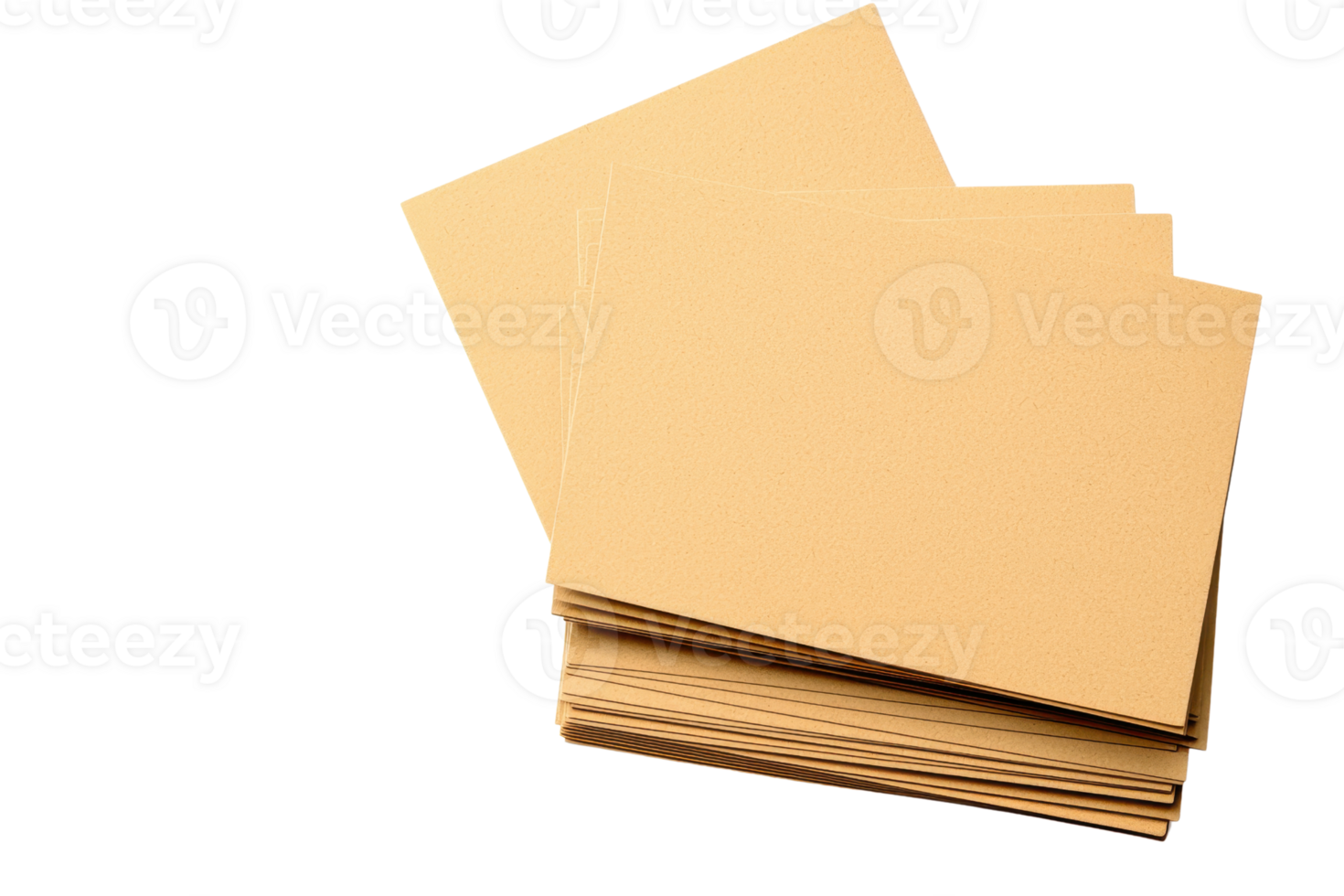 A stack of yellow sheets of paper arranged in a neat pile, showcasing a smooth surface and a uniform color. png