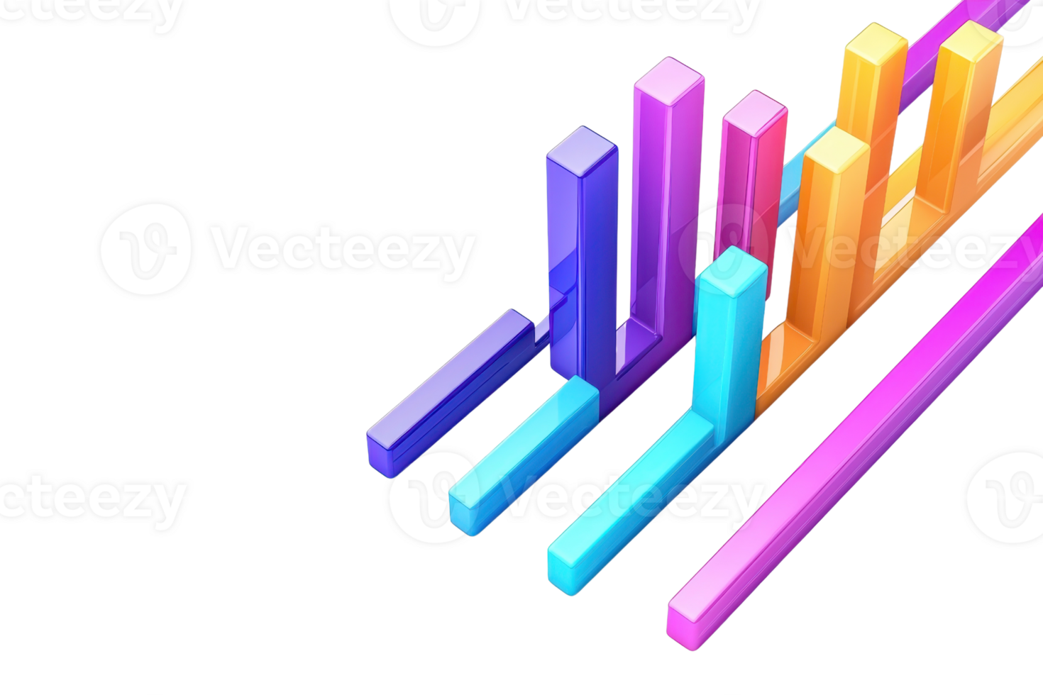A colorful array of vertical bars representing data metrics or performance indicators in a graphical format. png