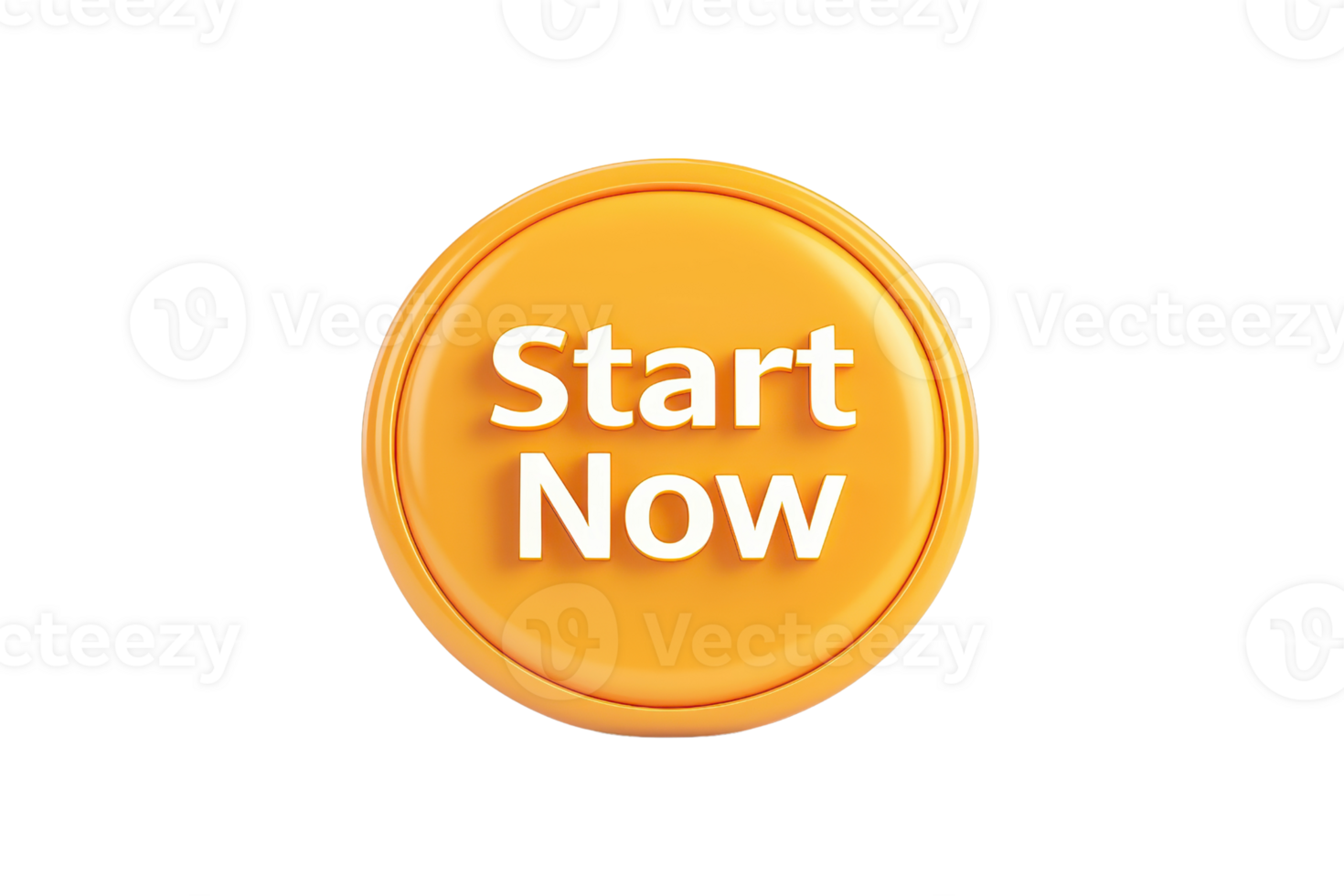 A round orange button featuring the text Start Now prominently displayed in white lettering. png