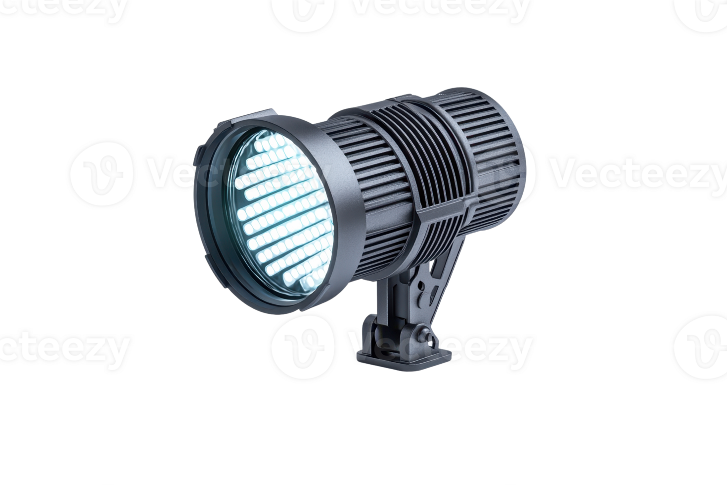 A sleek, modern spotlight featuring a robust design with multiple LED bulbs, ideal for focused lighting in various settings. png