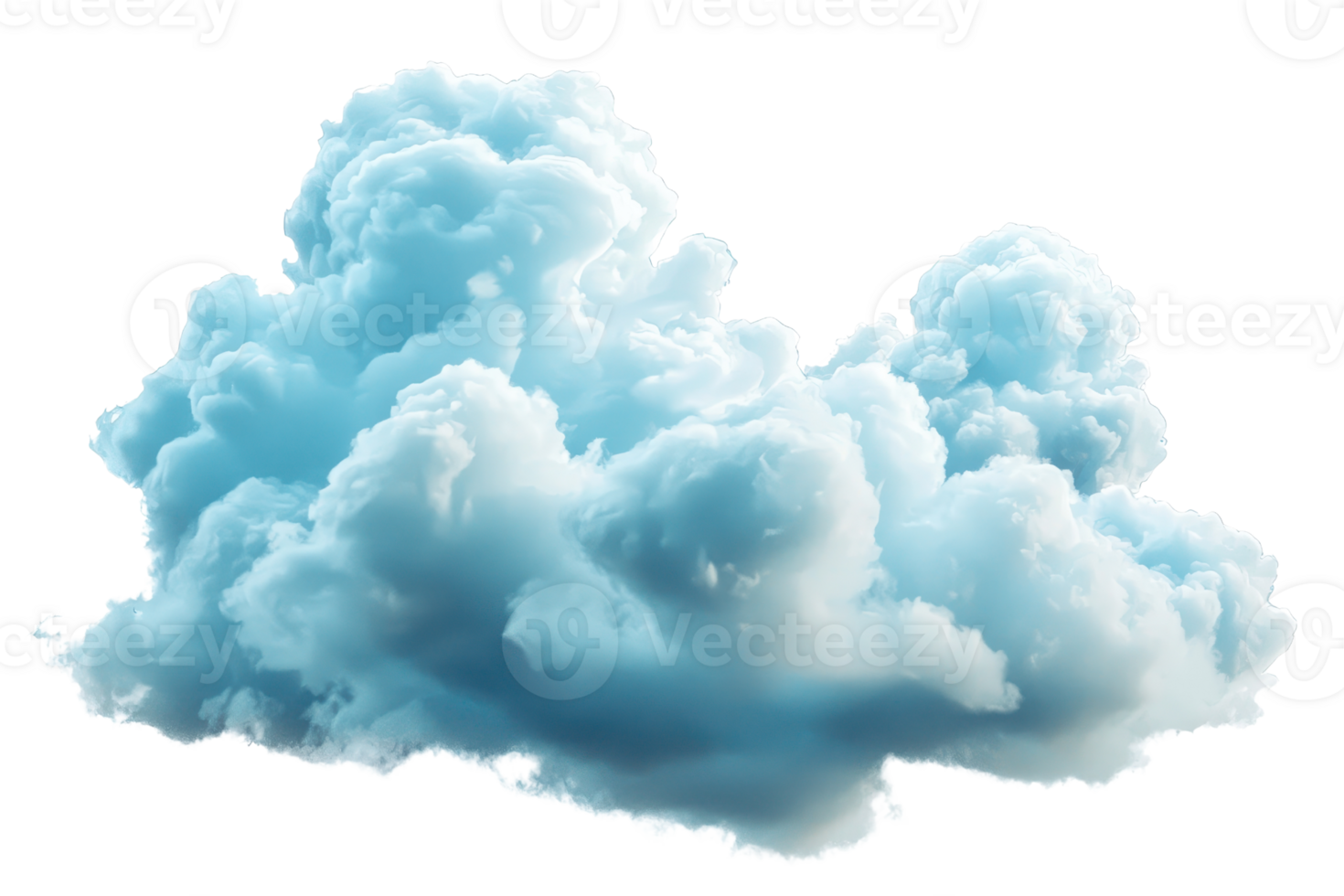 Fluffy white cloud against a clear sky, showcasing soft textures and natural beauty. Perfect for depicting tranquility and weather concepts. png
