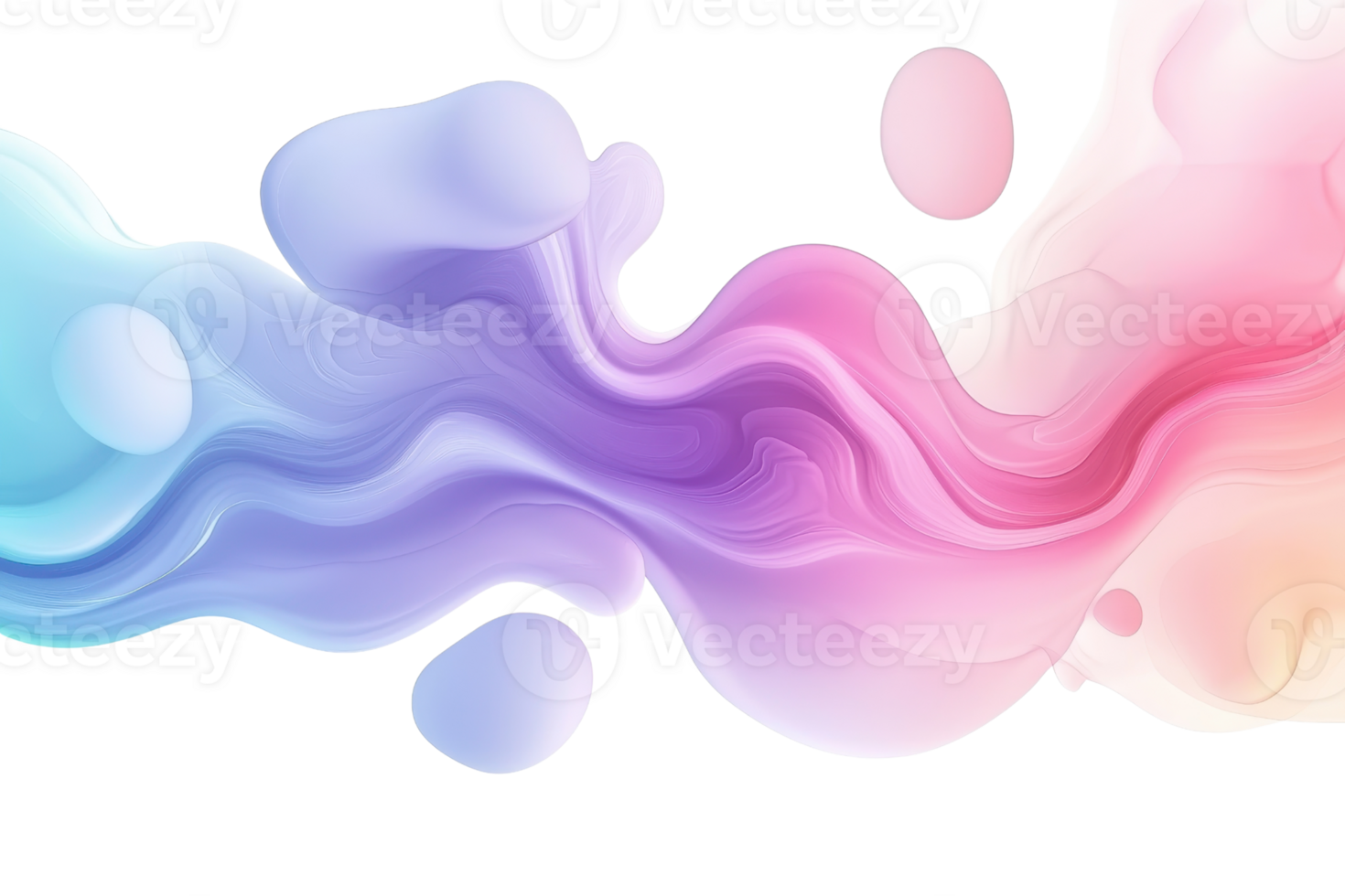 Colorful abstract fluid art with smooth gradients of pink, purple, and blue tones, creating a dynamic and vibrant visual impression. png