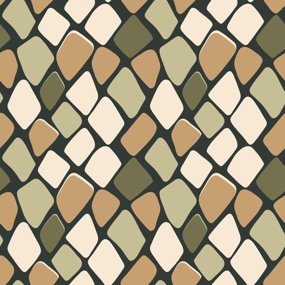 Snake skin seamless pattern. Snake print. Hand drawn wild animal skin abstract texture vector