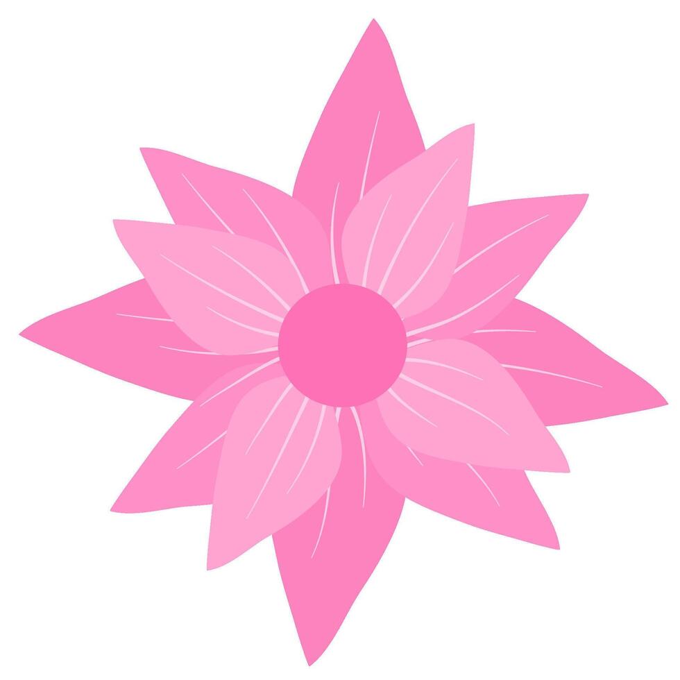 Simple flower plant vector