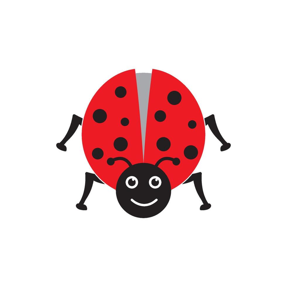 Ladybug. Insect ladybug logo icon design vector