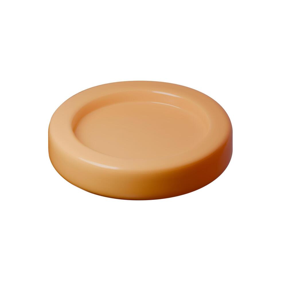 3D realistic yellow coin. Finance, investment and savings concept. vector