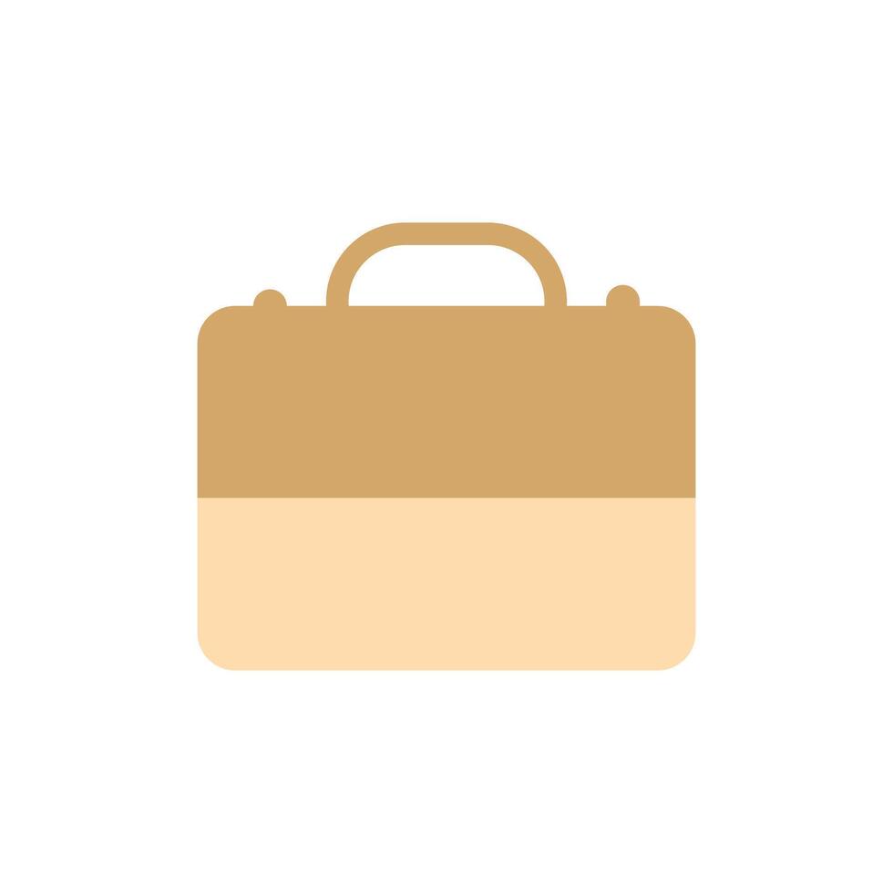 Briefcase icon isolated on white background for your web. Briefcase logo concept. Suitcase symbol. suitcase icons with various shapes. Brown briefcase icon element design vector