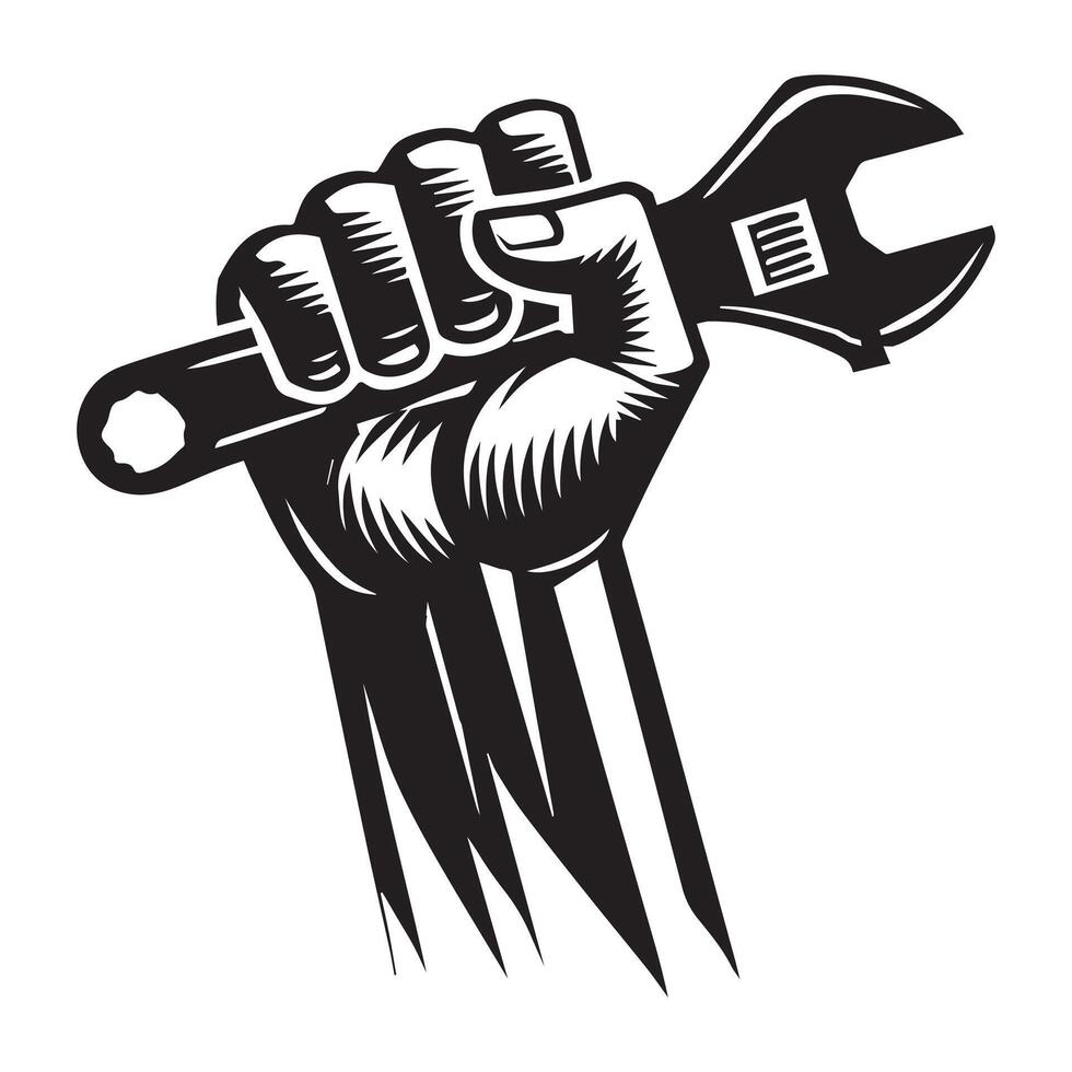Garage Mechanic Tool Artwork Illustration Design vector