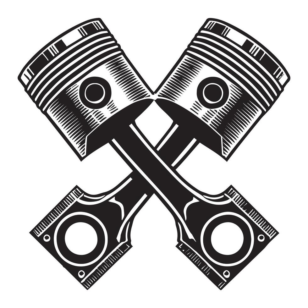 Auto Mechanic Garage Tool Illustration Design vector