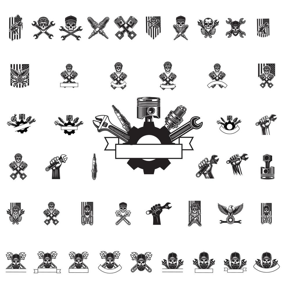 Comprehensive Mechanic SVG Bundle Tools and Gear vector